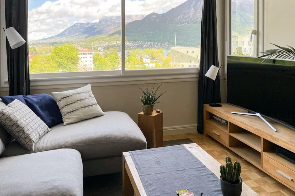 Le Panorama - Vue Lac Et Montagne Avec Parking Annecy Eksteriør bilde